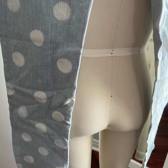 Mossimo Supply Polka Dot Distressed Skinny Jeans - Picture 10 of 11